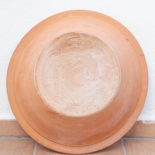 Ceramic Spanish Hand-Painted Ceramic Wall Bowl, 2010s For Sale - Image 7 of 13
