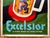 Mid-Century Modern Excelsior Beer Advertising Poster German 1940s Linen Backed Very Rare 46x63” For Sale - Image 3 of 3