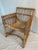 1960s Vintage Bamboo Chair With Curved Seat For Sale In Boston - Image 6 of 12