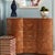 Matthew Izzo Home Plymouth Dark Burlwood Three Drawer Chest With Acrylic and Brass Drawer Pulls For Sale In New York - Image 6 of 8