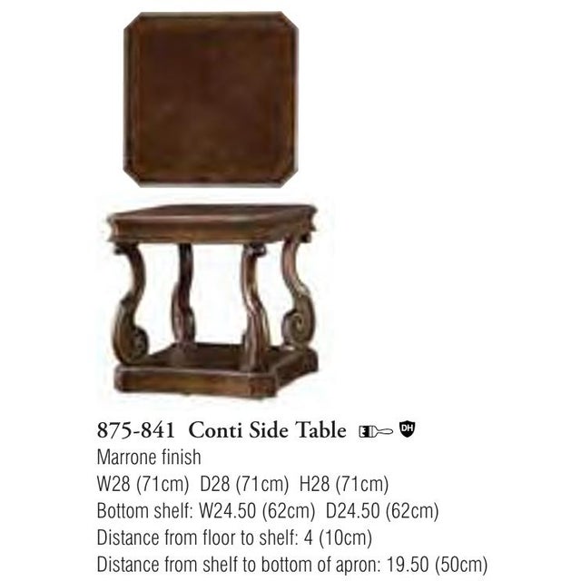 Chestnut Vintage Drexel Heritage Side Table – Casa Vita Collection For Sale - Image 8 of 8