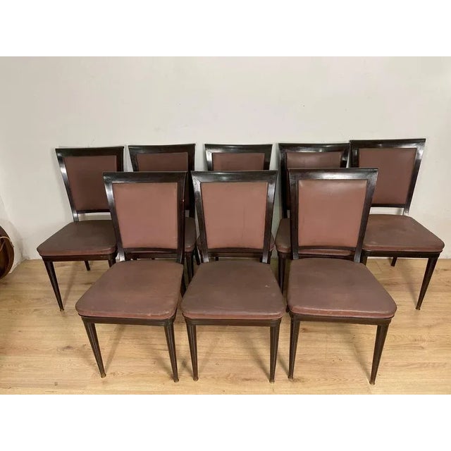Wood Dining Chairs by Vittorio Dassi, Set of 8 For Sale - Image 7 of 17