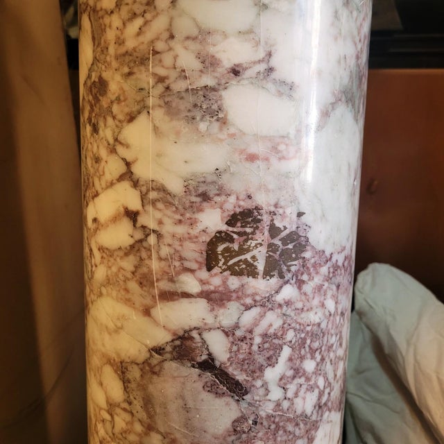 Medici Vase on Marble Column, 1900s For Sale - Image 9 of 18