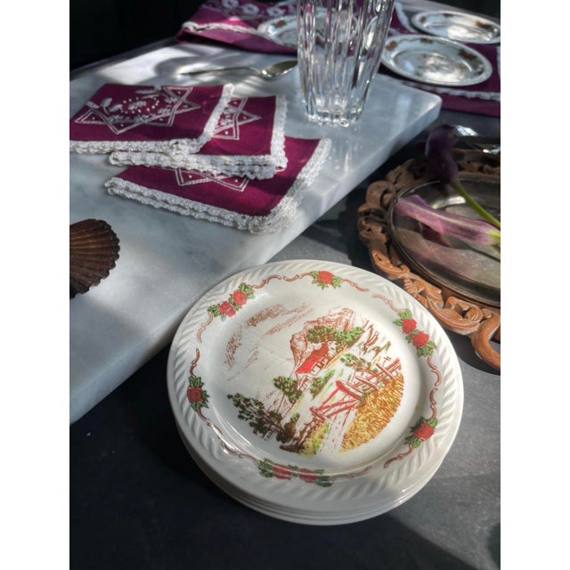 Set of 7 vintage Figgjo Flint Farmhouse plates, made in Norway. It's part of a dinnerware collection known for its...