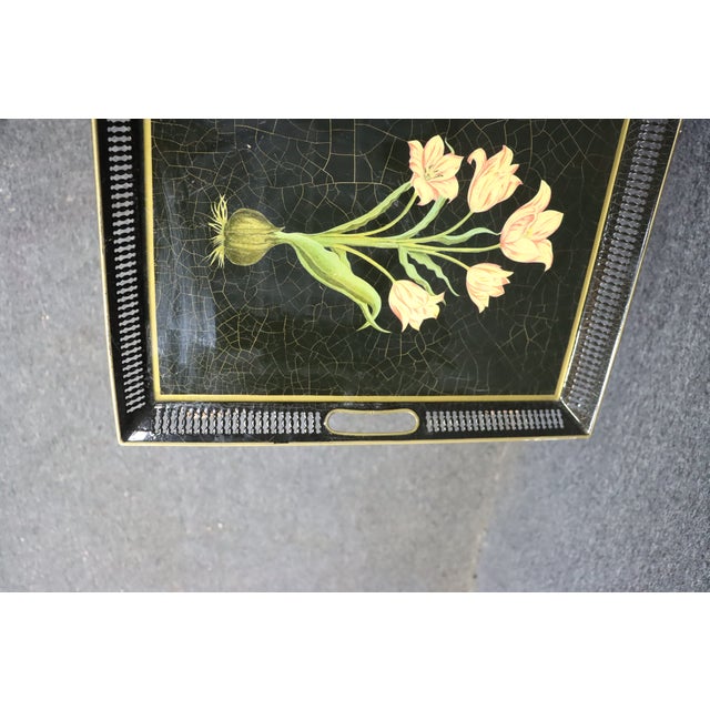Scully & Scully Tole Folding Tray For Sale In Philadelphia - Image 6 of 12