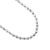 Metal 850 Platinum 2.1mm Faceted Diamond Cut Ball Bead Spherical Link Chain Necklace For Sale - Image 7 of 8