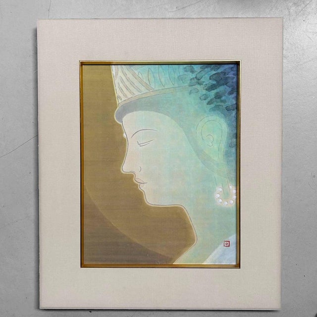 Reihō, Buddhist Ahimsa Kannon, 1995, Painting For Sale - Image 10 of 10
