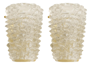 Italian Murano Glass Wall Sconces by Simoeng, Set of 2