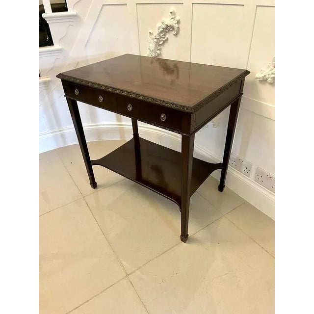 Edwardian Mahogany Free Standing Side Table, 1900s For Sale - Image 4 of 13