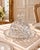 Vintage two-piece covered butter or cheese dish attributed to Imperial Glass in the Cosmos, also known as La Rochelle,...
