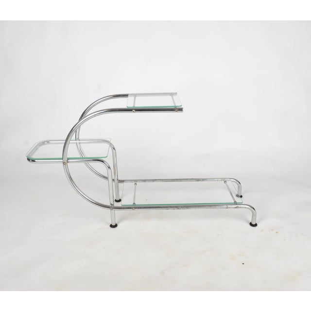 Bauhaus Bauhaus Chrome-Plated Flower Stand by Emile Guyot for Thonet, 1930s For Sale - Image 3 of 9