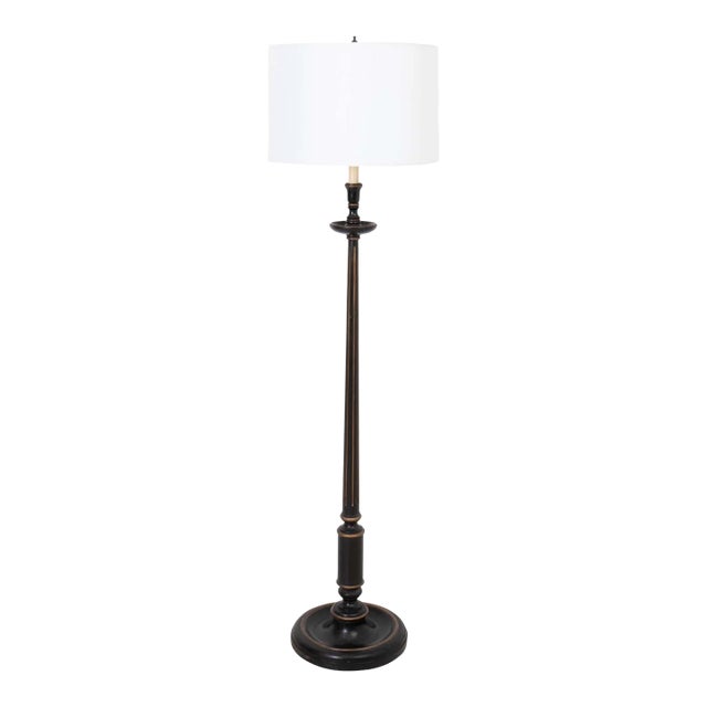Painted Regency Style Floor Lamp For Sale