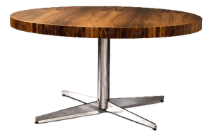 Vintage German Round Rosewood Coffee Table from Ilse Möbel, 1970s