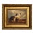 Not Yet Made - Made To Order "Greyhounds in Field" Print on Canvas in Wide Antiqued Gold Frame- 8" X 10" Framed to a 14" X 16" For Sale - Image 5 of 5