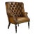 Matthew Izzo Home Portobello Highback Classic Leather Library Chair For Sale
