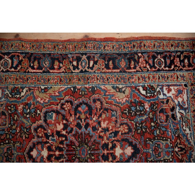 Vintage Fine Heriz Square Rug - 3'3" X 3'11" For Sale In New York - Image 6 of 10