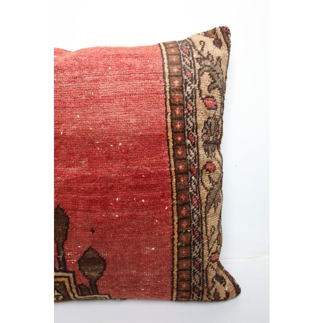 Mid 20th Century Tribal Vintage Hand Knotted Rug Pillow Cover - 26'' X 28'' For Sale - Image 5 of 8