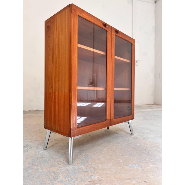 Teak Display Cabinet by H.W. Klein for Bramin For Sale - Image 4 of 11