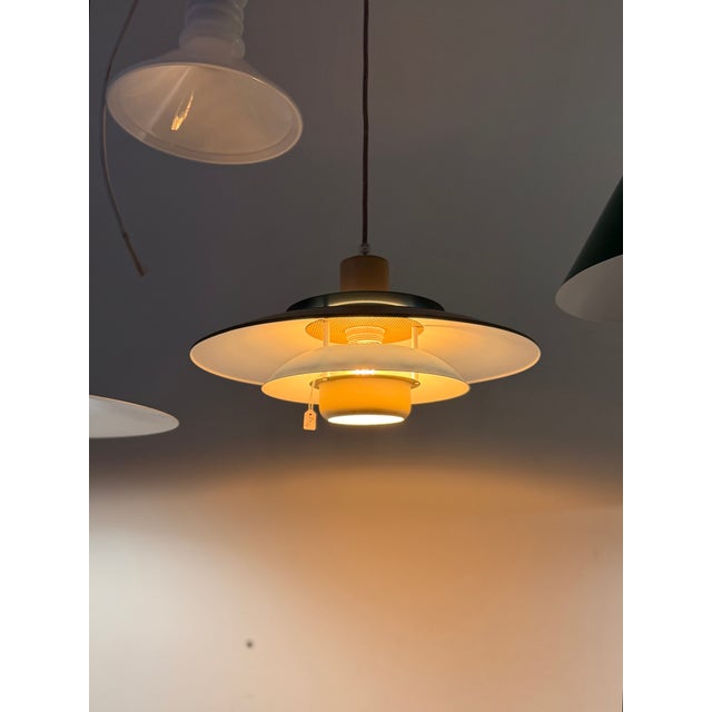 Vintage Bi-Colours Pendant Lamp, Denmark, 1980 For Sale - Image 6 of 16