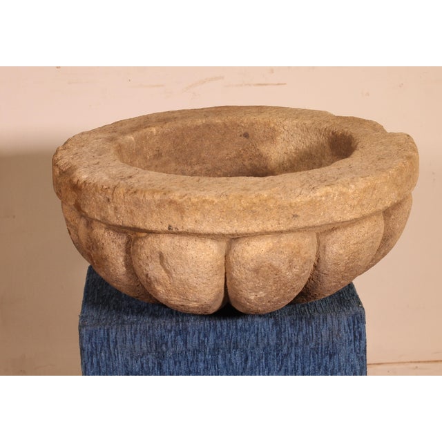 Carved Stone Holy Water Font, 1600s For Sale - Image 10 of 10