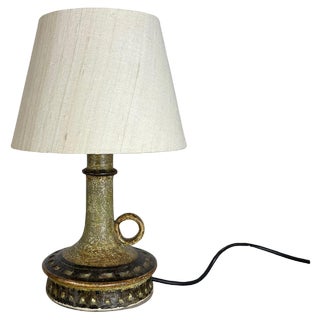 Ceramic Studio Pottery Table Light Base attributed to Jette Helleroe Ceramics, Denmark, 1970s For Sale