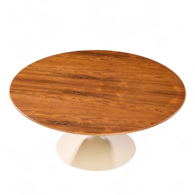 Wood Eero Saarinen for Knoll Mid Century Rosewood Tulip Coffee Table For Sale - Image 7 of 8