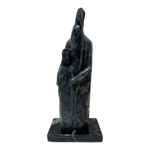 Mid 20th Century Larry Mohr Bronze Abstract Figurative Sculpture on Marble Base | Signed Estate Piece