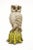 Bring a little bird charm to your tabletop or shelf with this ceramic white owl figurine.