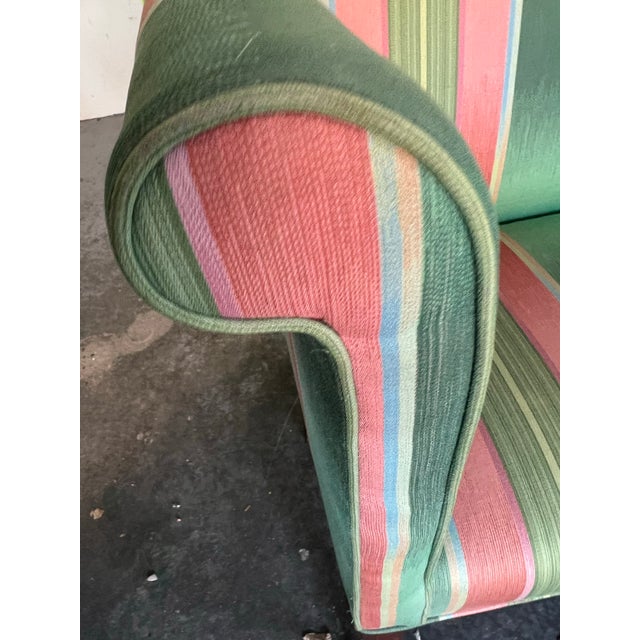 Vintage Southwood Camel Back Loveseat Sofa Settee For Sale - Image 9 of 12