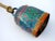 Folk Art Vintage Swiss Cow Bell Metal Decorative Emboss Hand Painted For Sale - Image 3 of 4