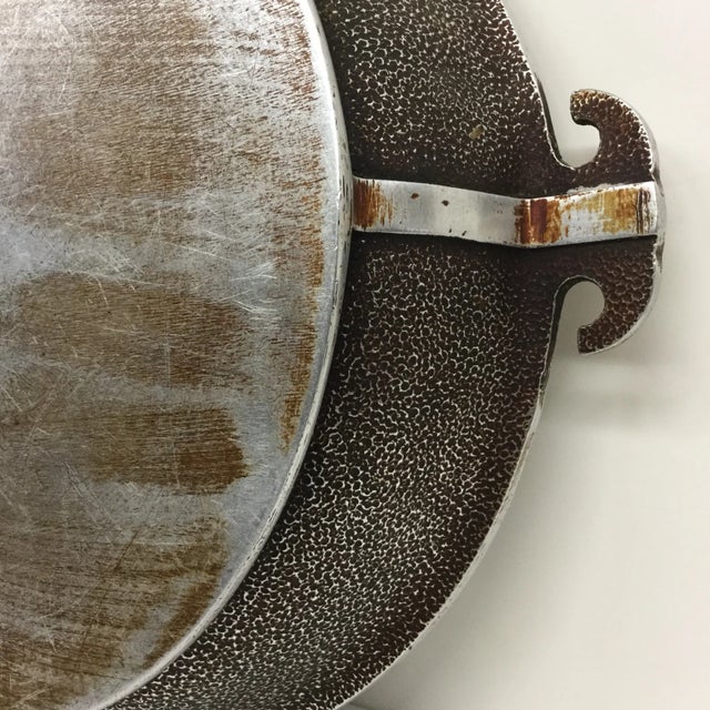 Silver Antique Glass Covered Frying Pan For Sale - Image 8 of 11