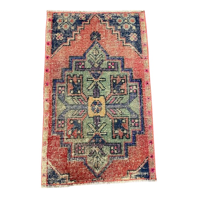 Turkish Yastik Rug 1'8" x 2'8" For Sale