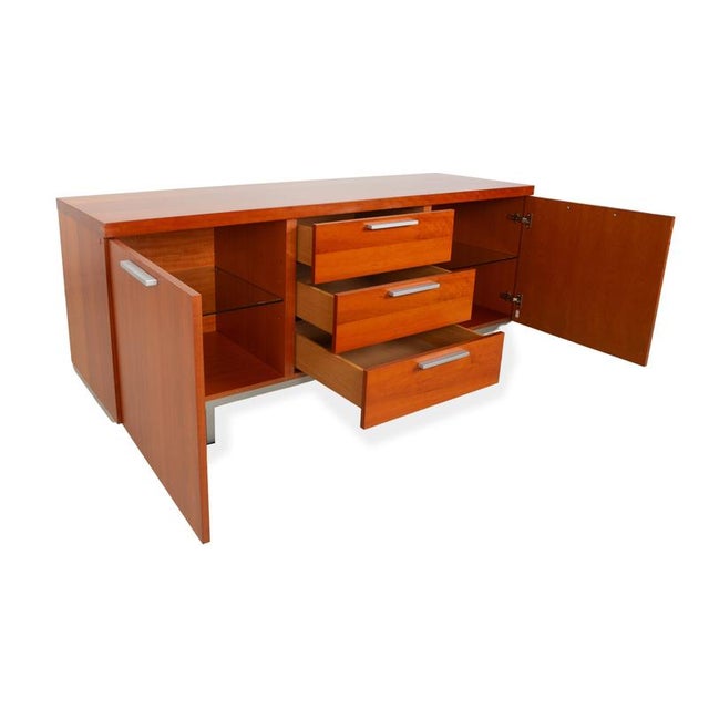 Modern Brown Wooden Sideboard from Calligaris For Sale - Image 3 of 14