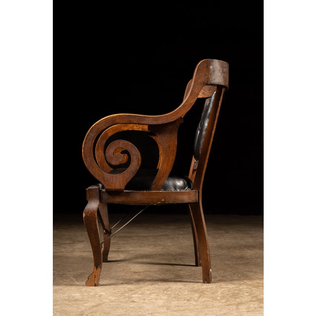 Late 19th Century Billiards Room Clawfoot Chair For Sale In Chicago - Image 6 of 14