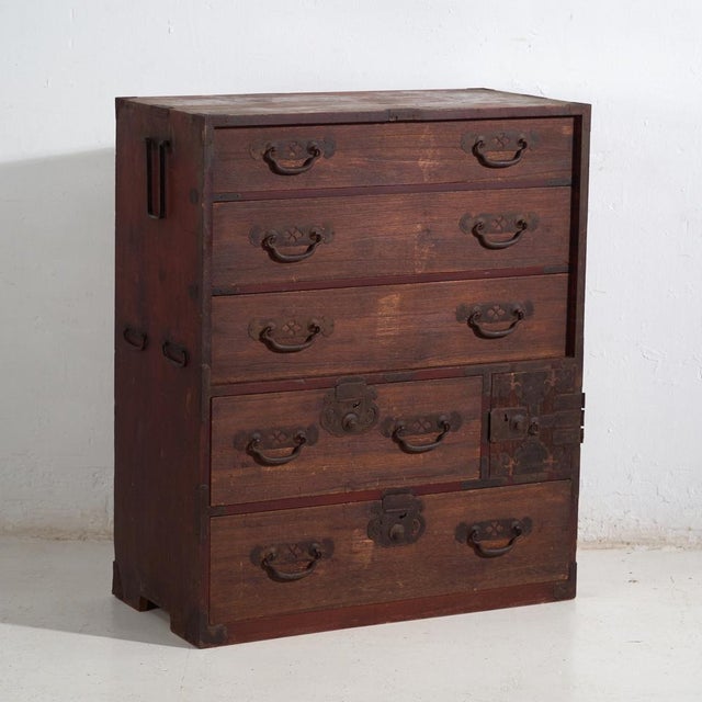 Antique Japanese Choba Dansu Merchant Chest For Sale - Image 16 of 16
