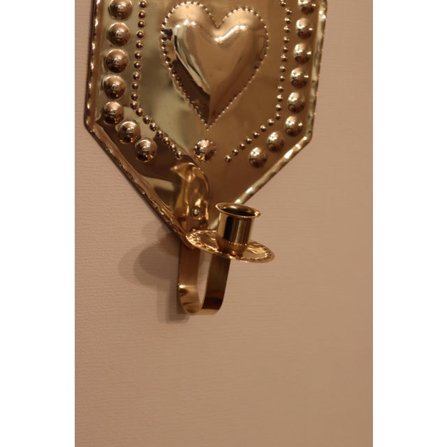 Mid-Century Modern Swedish Brass Sconces, Set of 2 For Sale - Image 9 of 11