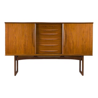 Danish Teak Sideboard by Arne Vodder for Vamo Sønderborg, 1960s For Sale