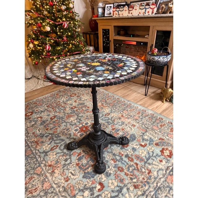 Art Deco 2020s Mosaic Table For Sale - Image 3 of 3