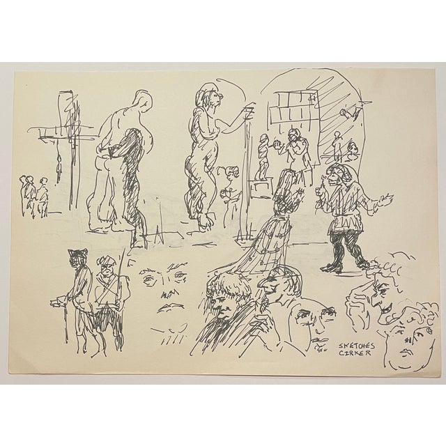Figurative 1970s Hayward Cirker Figure Sketches For Sale - Image 3 of 4