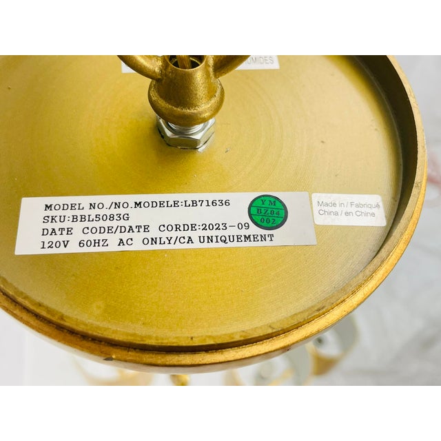 Visual Comfort Barbara Barry “Go Lightly” 8-Light Gold Leaf Chandelier For Sale - Image 15 of 15