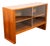 Mid Century Danish Modern Bookshelf Cabinet Teak Shelves Glass Shelves 30" MCM For Sale