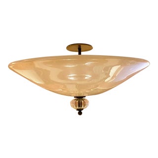 1980s Murano Glass Ceiling Fixture, Italy For Sale