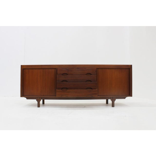 Brown Vintage Italian Sideboard, 1960s For Sale - Image 8 of 9
