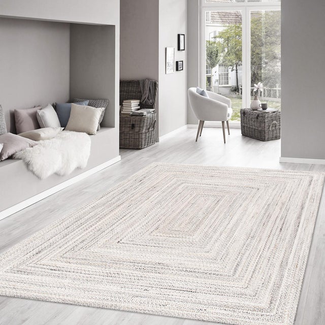 Beige Camilo Indoor/Outdoor Beige Area Rug, 9' 0'' X 12' 0'' For Sale - Image 8 of 8