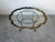 Vintage Hollywood Regency Style Scalloped Brass Frame With Glass Top Coffee Table For Sale - Image 4 of 18