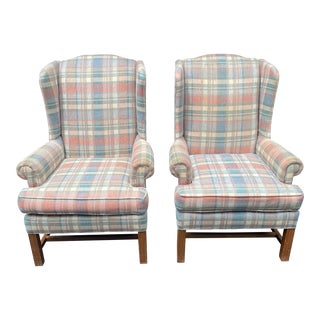Hickory Manor Wingback Chairs - Set of 2 For Sale