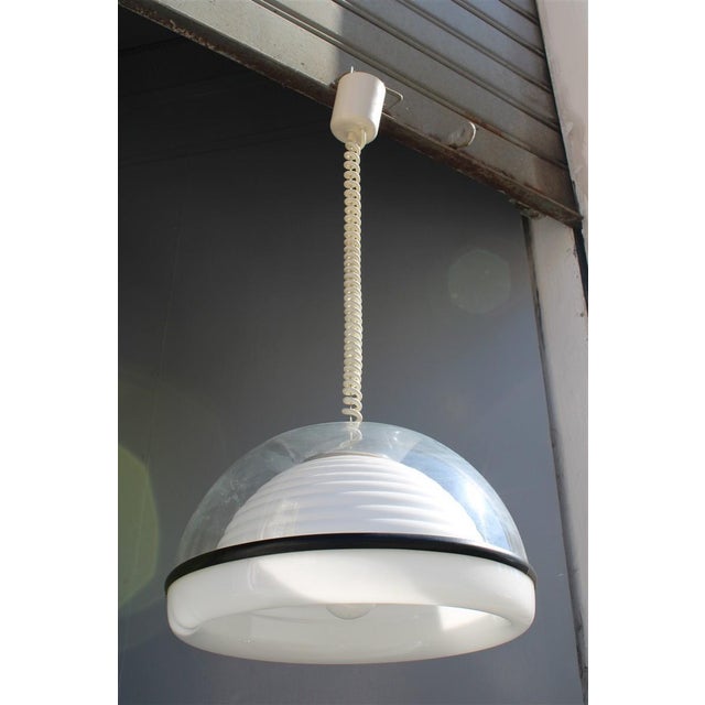 Pop Art Pendant with Corrugated Plastic Shade from Molin, Italy, 1970s For Sale - Image 14 of 14
