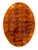 1970s Faux Tortoise Shell Lucite Acrylic Oval Tray For Sale - Image 9 of 11