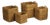 Seagrass Apple Baskets, Set Of 3 Plus Bin For Sale