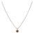 Platinum 0.96ct Round Chocolate Champagne Diamond Solitaire Pendant Necklace For Sale
